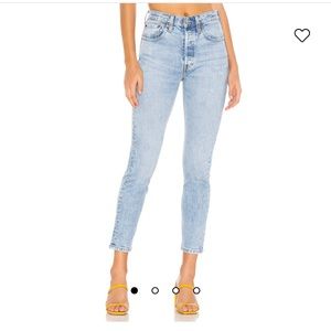 Levi’s 501 Skinny in tango light